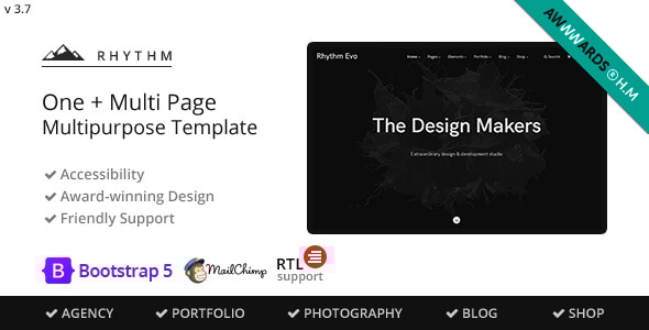 Rhythm v2.19 - Multipurpose One/Multi Page Template