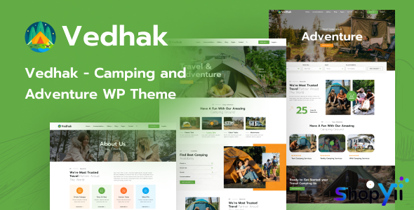 Vedhak v1.0 - Camping and Adventure WordPress Theme