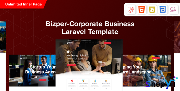 Bizper - Laravel 11 Consulting Business Template