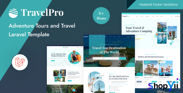 TravelPro - Adventure Tour and Travel Agency Laravel 11 Template