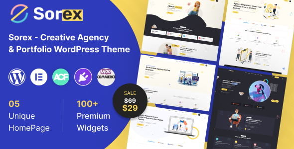 Sorex v1.0.0 - Creative Agency & Portfolio WordPress Theme