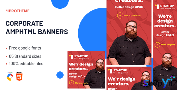 Corporate AMPHTML Banners Ads Template v1.0