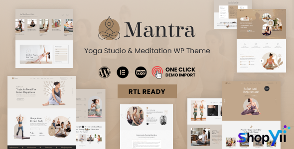 Mantra v1.0.4 - Yoga Fitness WordPress Theme