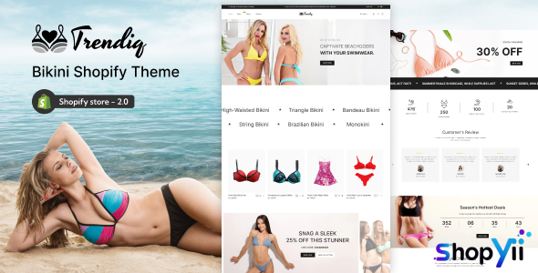 Trendiq - Lingerie, Bikini Store Shopify Theme