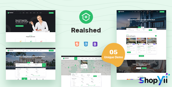 Realshed v1.0 - Real Estate HTML Template