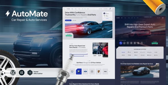 AutoMate v1.0 - Car Repair & Auto Services WordPress Theme