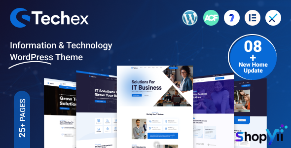 Techex v1.0.5 - IT Solutions & Technology WordPress Theme