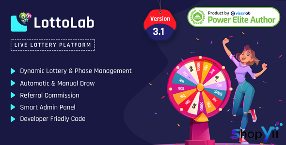 LottoLab v2.0 - Live Lottery Platform - nulled