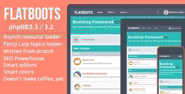 FLATBOOTS v3.3.1 - High-Performance and Modern Theme For phpBB
