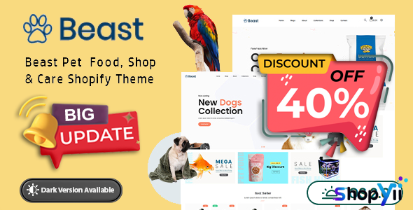 Beast v1.0.2 - Pet Shop Food Animal Care Responsive Shopify Theme | OS 2.0