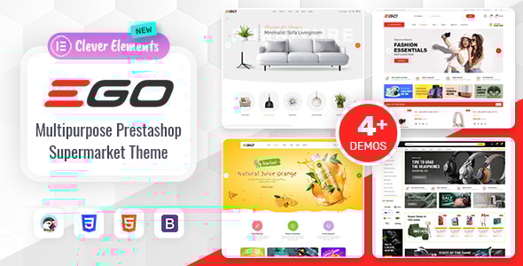 Ego v1.0.0 - Elementor Multipurpose Prestashop 1.7 Theme