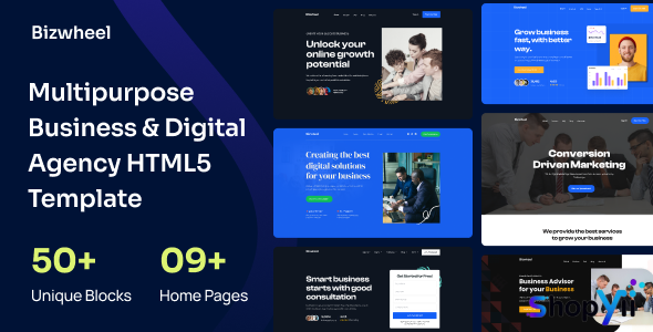 Bizwheel – Multipurpose Business & Digital Agency HTML5 Template