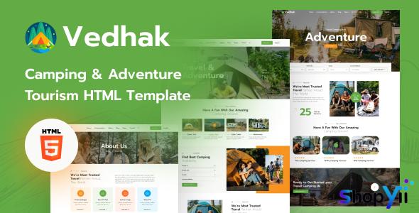 Vedhak - Adventure Tours and Travel HTML Template