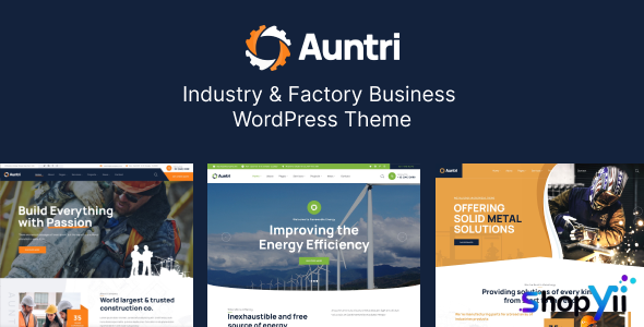 Auntri v1.0.1 - Industry & Factory WordPress Theme