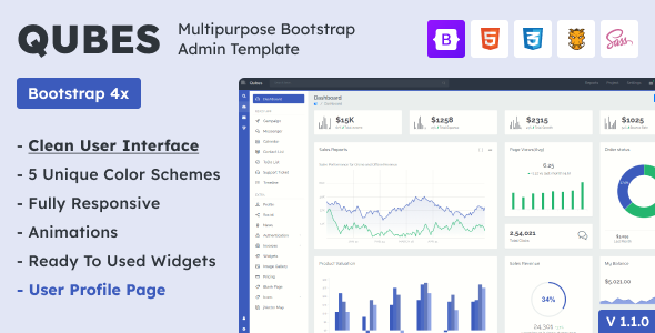 Qubis v1.0 - Multipurpose Bootstrap Admin Template