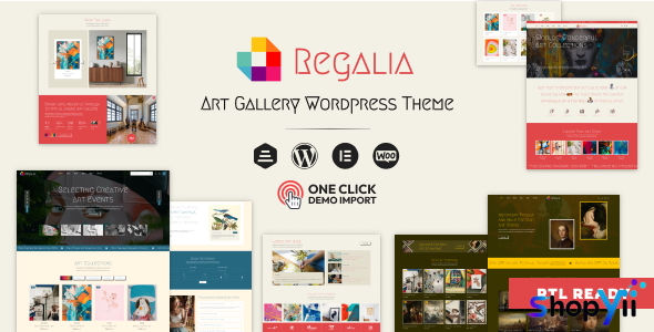 Regalia v1.0 - Artist Portfolio, Art Gallery Theme