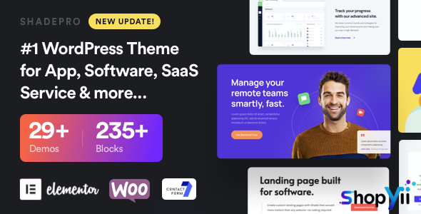 ShadePro v3.2.6 - Startup & SaaS WordPress Theme