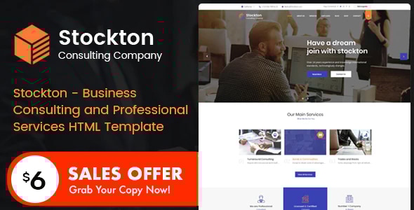 Stockton v1.0 - Business Consulting and Professional Services HTML Template