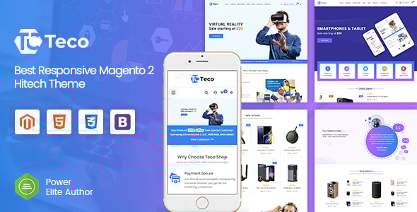 Teco v2.2.0 - Responsive Hitech/Digital Magento 2 Store Theme