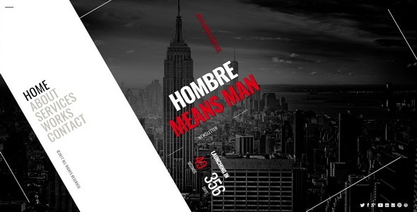 Hombre v1.2 - Responsive Coming Soon Page