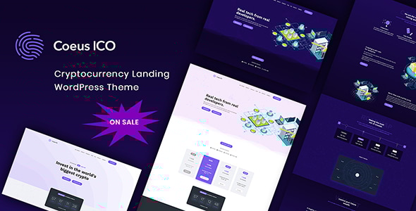 Coeus v1.2.0 - Cryptocurrency Landing Page Theme