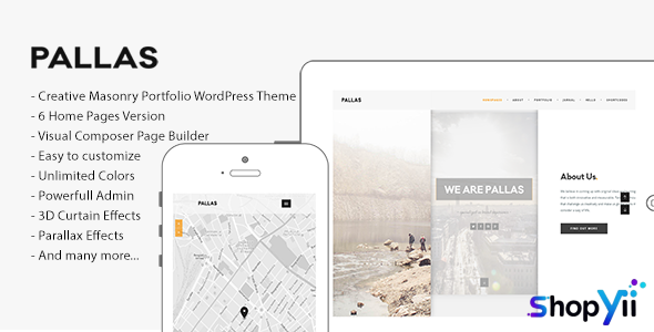 Pallas v1.9.0 - Creative Multi-Purpose WordPress Theme