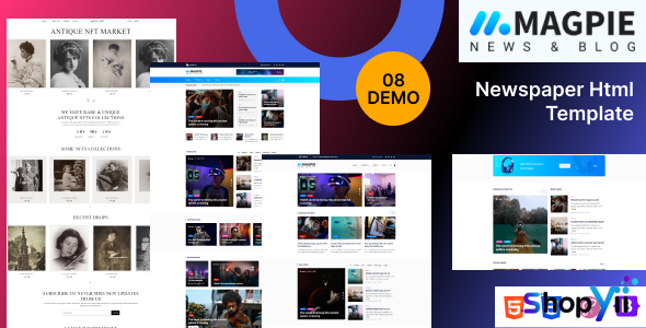 Giselle - One Page Creative Multipurpose Template With Single Blog Page