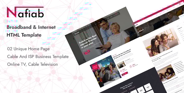 Nafiab - Broadband & Internet HTML Template