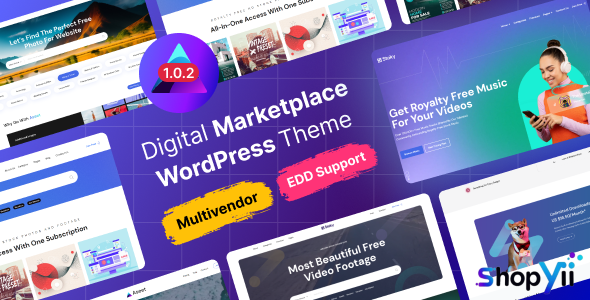 Aseet v1.0 - Digital Marketplace WordPress Theme