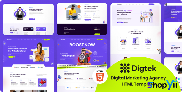 Digtek - Digital Marketing Agency HTML Template
