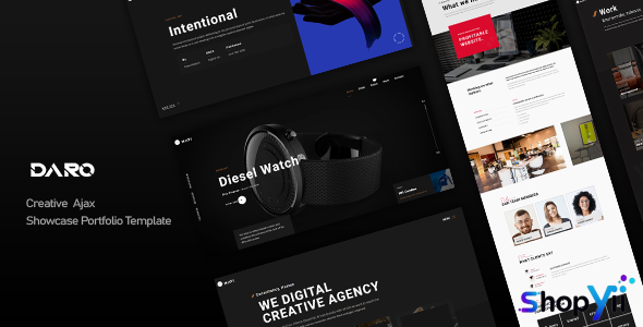 Daro 1.0.1 - Creative Ajax Showcase Portfolio Template