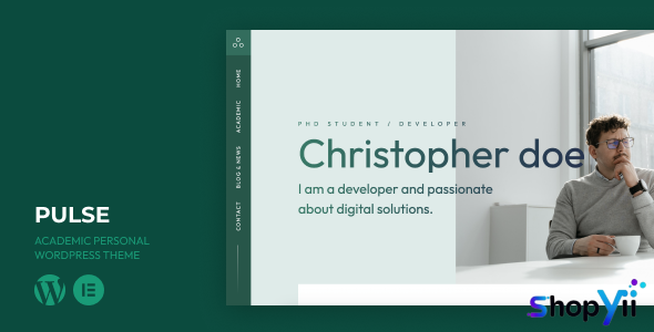 Pulse v2.0.0 - Resume / Vcard / Cv & Academic Portfolio