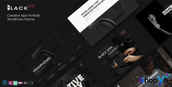 Blackdsn v1.1.1 - Creative Ajax Portfolio WordPress Theme