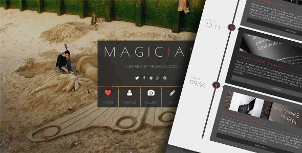 Magician v1.1 - Responsive Parallax Template