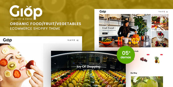 Giop v1.0 - Organic Food/Fruit/Vegetables eCommerce Shopify Theme