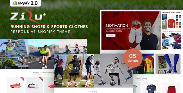 Zizu v1.0.0 - Running Shoes & Sports Clothes Shopify Theme