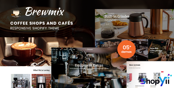 Brewmix 1.0 - Coffee Shops and Cafés Responsive Shopify Theme