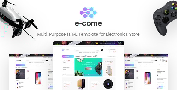 E-come v1.0 - Multi-Purpose HTML Template for Electronics Store