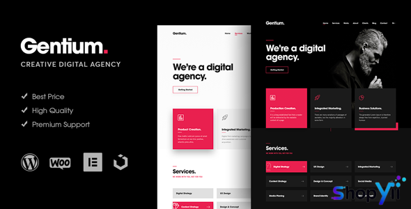 Gentium v1.2.0 - A Creative Digital Agency WordPress Theme