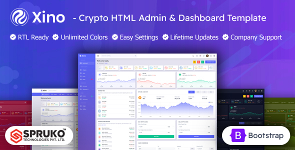 Xino v11 - Cryptocurrency Admin Dashboard HTML Template