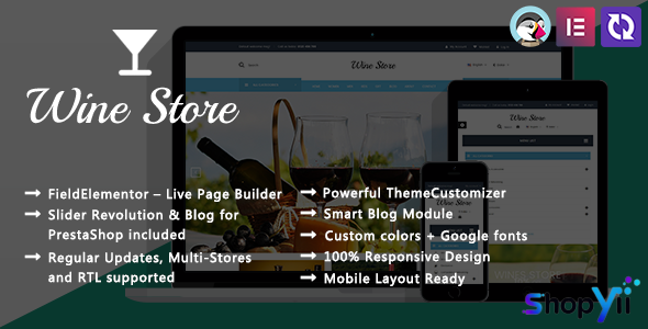 Wine Store v3.2 - Vineyard Elementor PrestaShop Theme