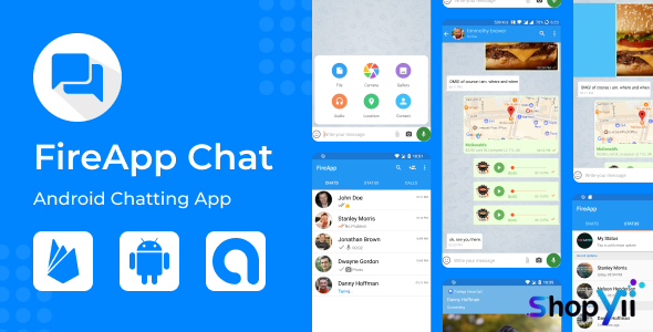 FireApp Chat v1.3.0.1 - Android Chatting App with Groups Inspired by WhatsApp