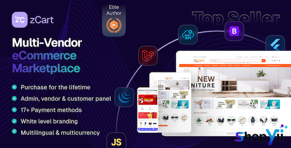 zCart v1.3.2 - Multi-Vendor eCommerce Marketplace