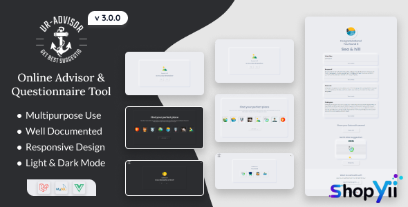 UR-Advisor v1.0 - Online Advisor and Questionnaire Tool