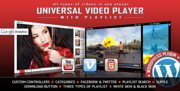 Universal Video Player v3.3.0 - WordPress Plugin