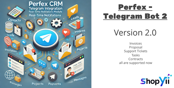 Perfex CRM and TelegramBot Chat Module v1.0