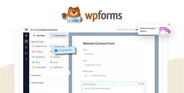 WPForms Elite 1.9.5.2 + Addons – WordPress Form Builder