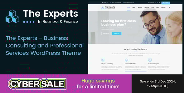 The Experts v3.2 - Business Consulting and Professional Services WordPress Theme