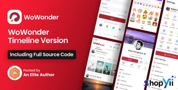 Mobile Native Social Timeline Applications v2.9 - For WoWonder Social PHP Script