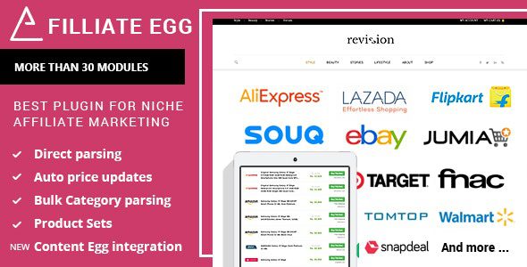 Affiliate Egg 10.9.22 – Niche Affiliate Marketing WordPress Plugin